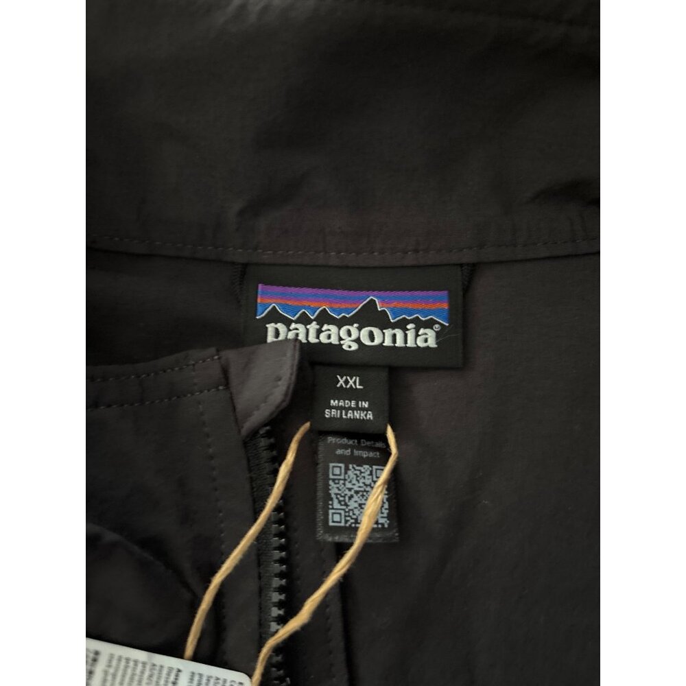 Patagonia Mens Long-Sleeve Black Pullover Outdoor Everyday Marsupial Jacket, new - Picture 5 of 7